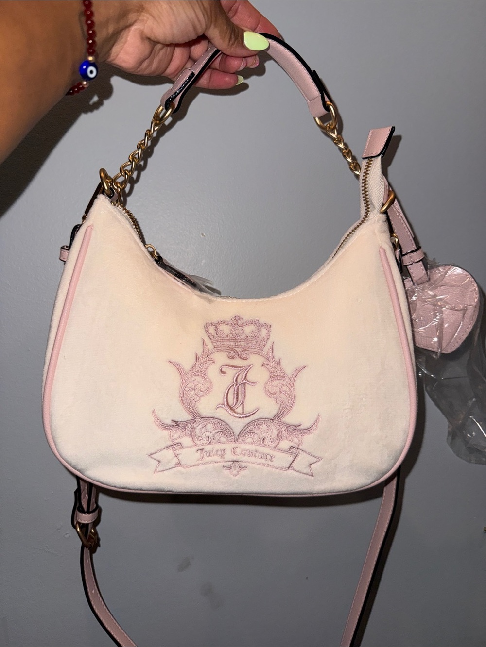 NEW JUICY COUTURE NEED MORE JUICY COHO Shoulder Bag brand new no tags!!!